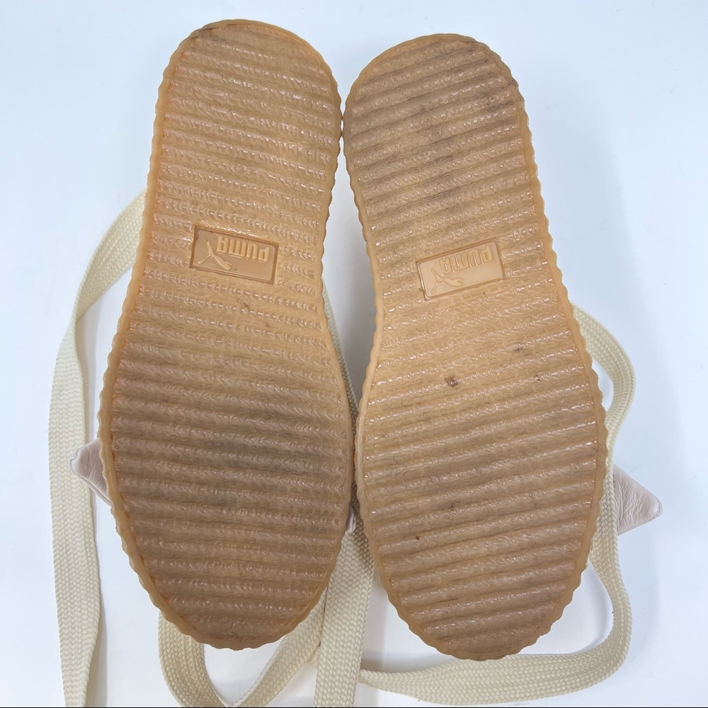 Fenty Puma Creeper Bow Tie Lace Up Espadrilles - Picture 10 of 12